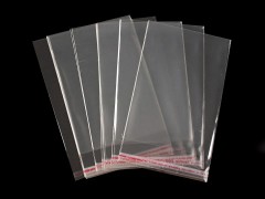 PP ragasztócsíkos celofán tasak 10x14 cm - 100 db Papir,celofán,fólia