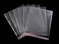 PP ragasztócsíkos celofán tasak 13x14,5cm- 100 db Papir,celofán,fólia