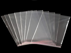 PP ragasztócsíkos celofán tasak 22x25 cm - 100 db Papir,celofán,fólia