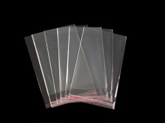 PP ragasztócsíkos celofán tasak  6x8  cm - 100 db Papir,celofán,fólia