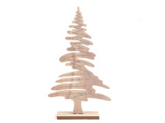 Dekorációs karácsonyfa glitteres - 26,5 cm 