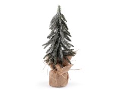 Mű karácsonyfa glitterekkel - 29 cm dekoracio