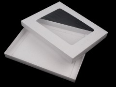 Papir doboz ablakkal - 22 x 27 cm Ajándék csomagolás