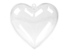 Műanyag szív - 12 db/csomag 