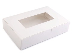 Papírdoboz átlátszó ablakkal - 10 db/csomag Doboz,zsákocska